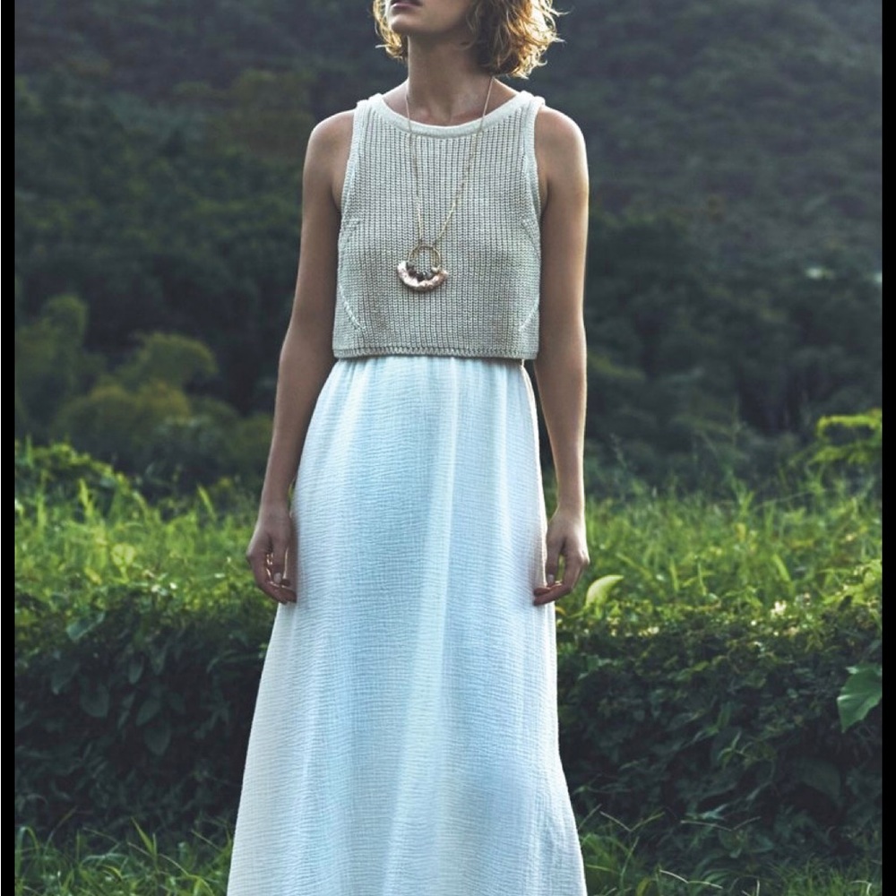 Moth Anthropologie sand dress size small